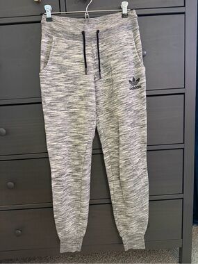 Adidas Grey Heather Jogger Pants - Comfort Fit